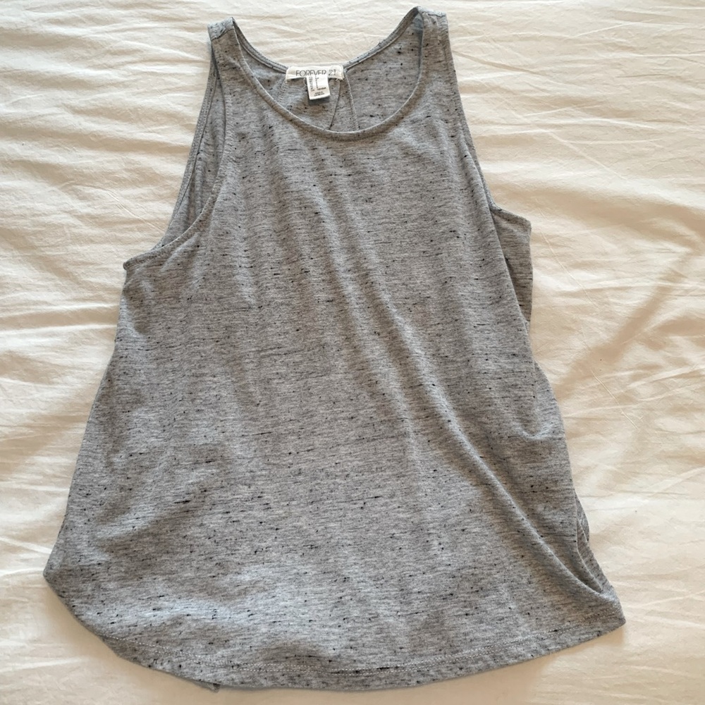 Open back tank top